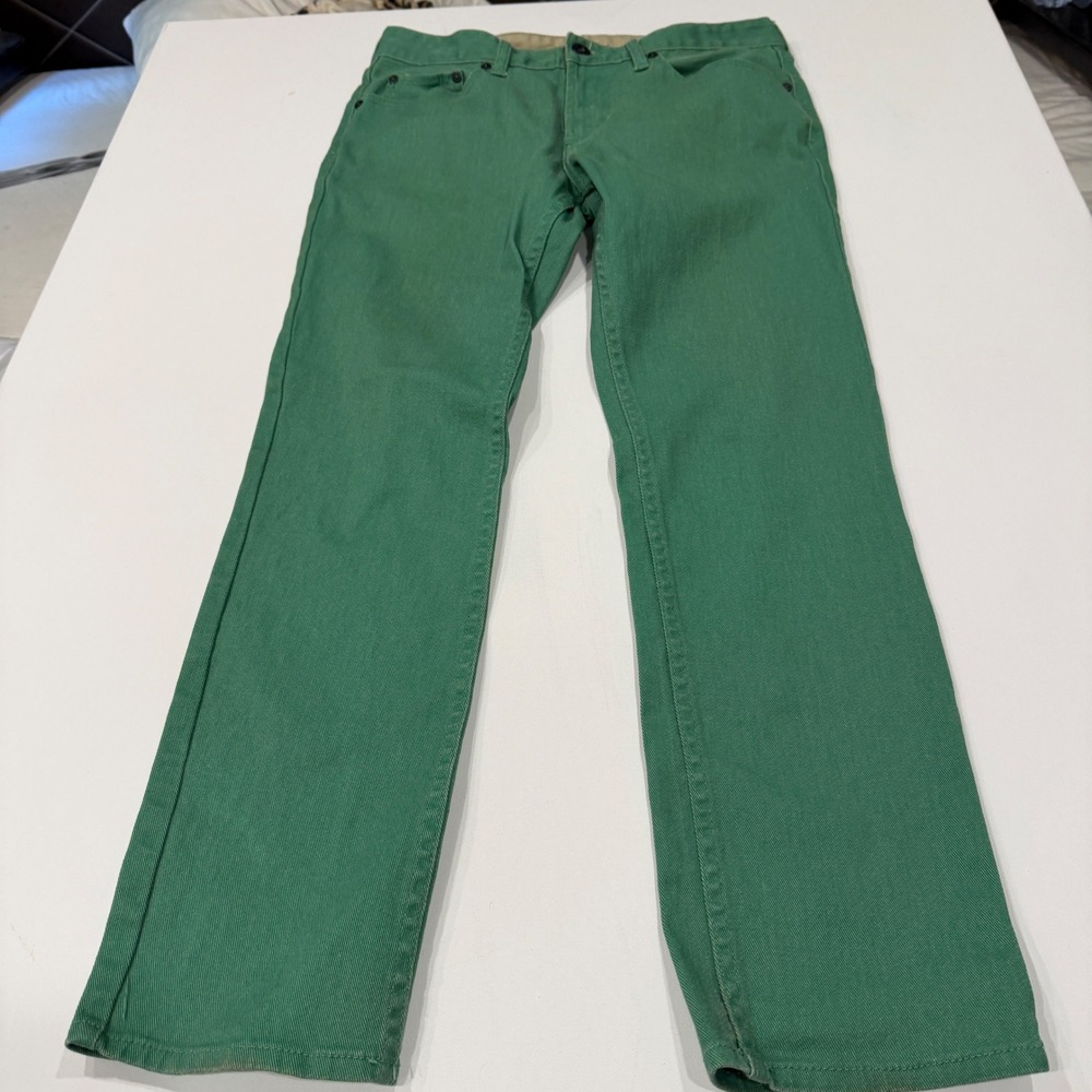 Bullhead Dillon Men's 32x30 Green Skinny Jeans Colored Denim Indie Skate Y2K